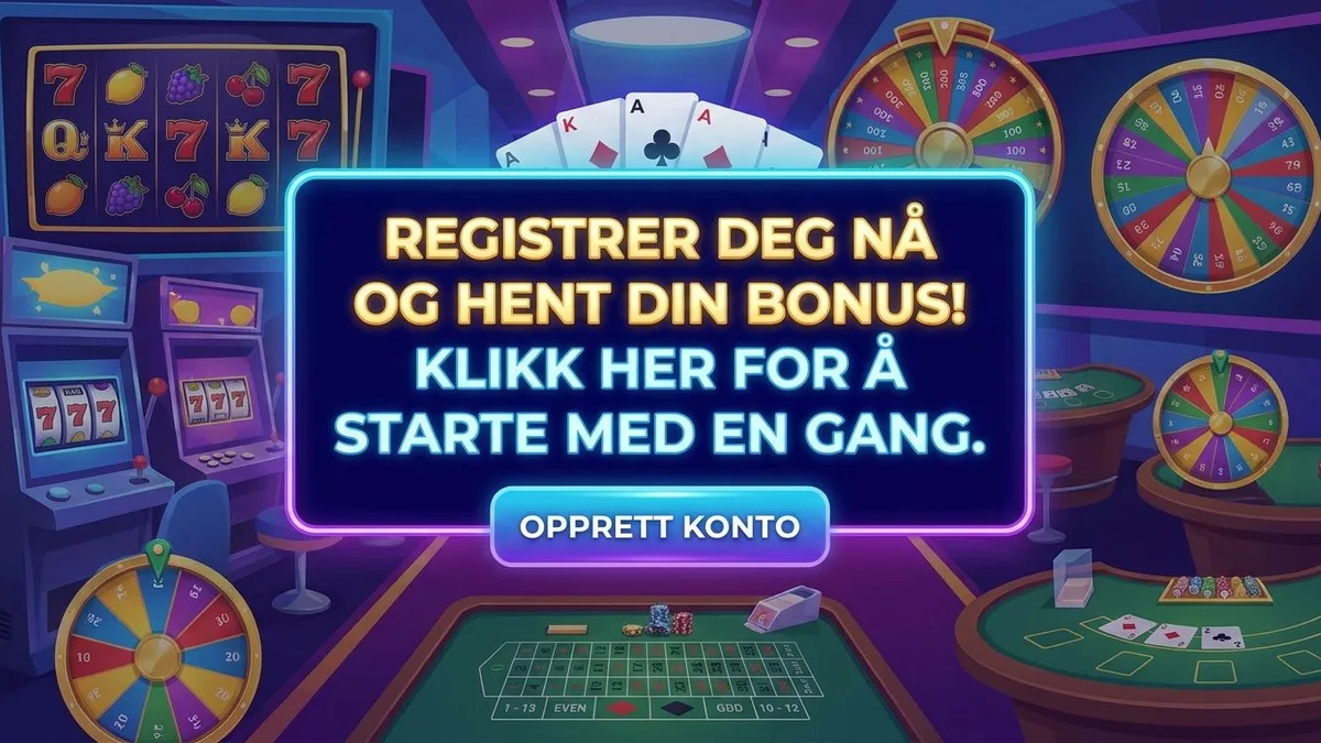 Registrer deg med bonus